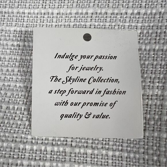 New Set of 2 Skyline Collection Rhinestone and Bow Bracelets Silver Gold Tone - Picture 5 of 5